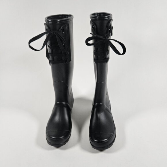 Nicole Miller New York Women's Size 9 Combat Rain Boots - Picture 2 of 7